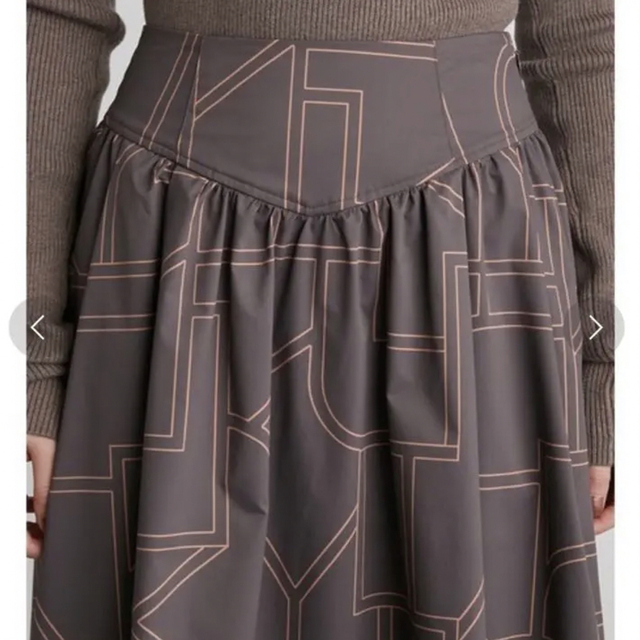 Lily Brown(リリーブラウン)のLILY BROWN 変形格子柄ロングスカート レディースのスカート(ロングスカート)の商品写真