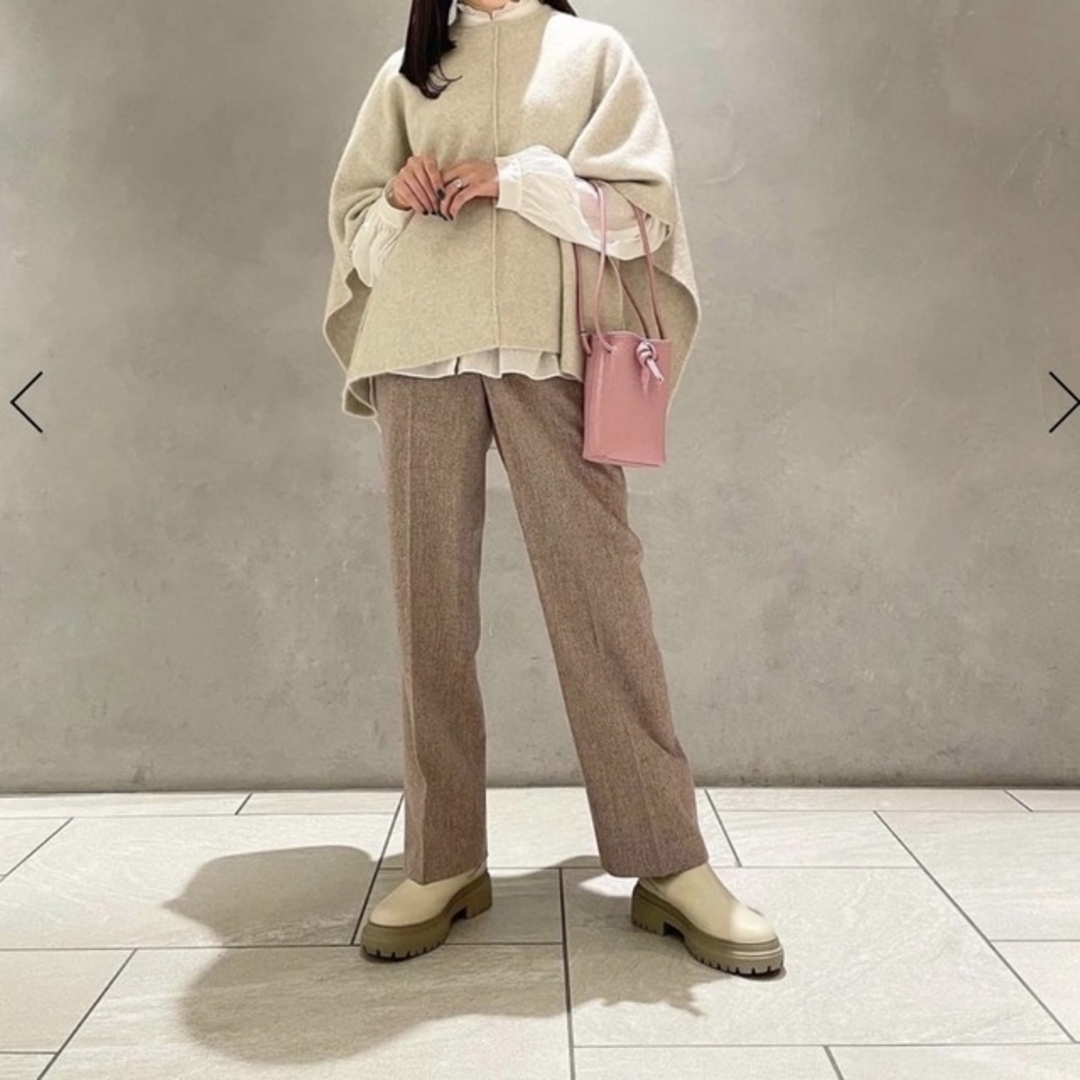 トゥモローランド ウールフランネル ストレートパンツ マカフィー