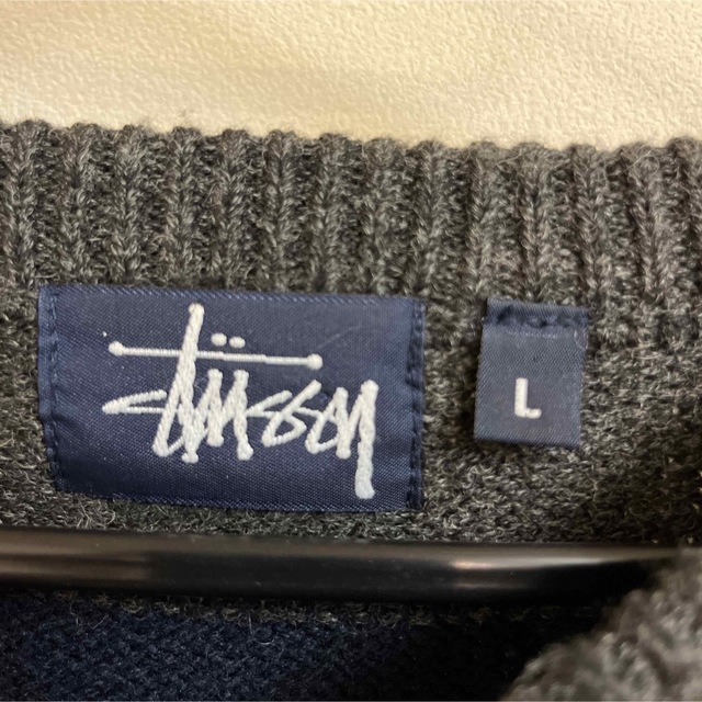 STUSSY(ステューシー)のOLD stussy ボーダーニット　セーター メンズのトップス(ニット/セーター)の商品写真