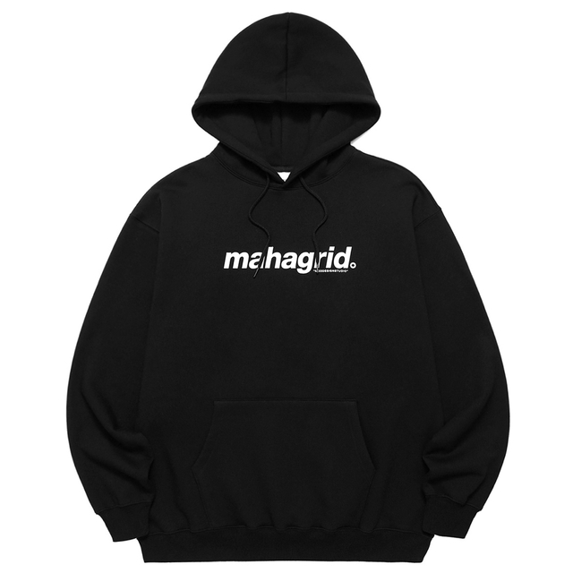 mahagrid BASIC LOGO HOODIE 黒 Mサイズ