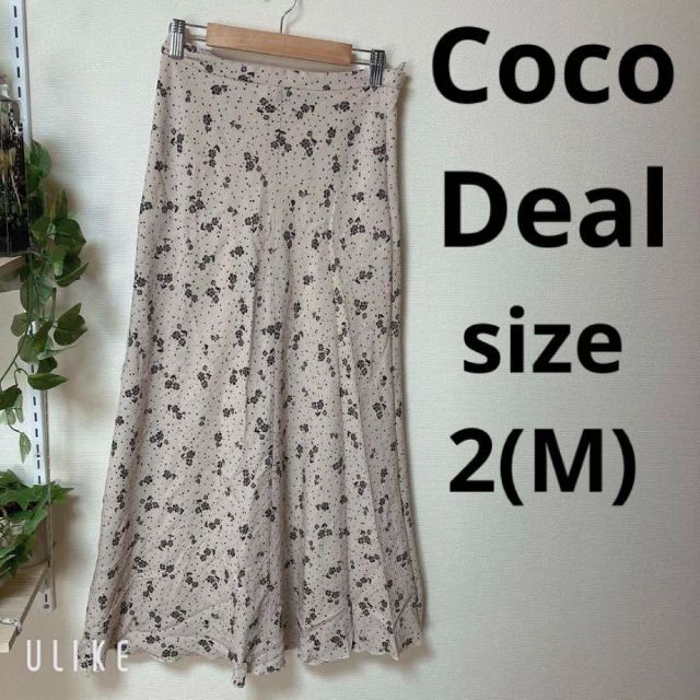 COCO DEAL(ココディール)の❇️A334❇️CocoDeal✴️ドットフラワープリントフレアスカート ⚜️ レディースのスカート(ひざ丈スカート)の商品写真