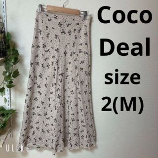 ココディール(COCO DEAL)の❇️A334❇️CocoDeal✴️ドットフラワープリントフレアスカート ⚜️(ひざ丈スカート)