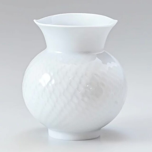 新品未使用✨】マイセン 波の戯れ 花瓶 ホワイト Meissen - その他