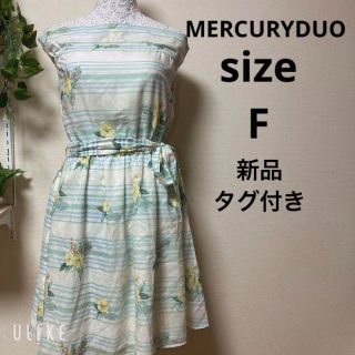 マーキュリーデュオ 花柄ワンピース ひざ丈ワンピース(レディース マーキュリーデュオ 花柄ワンピース ひざ丈ワンピース(レディース