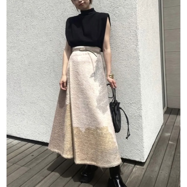 お気に入りの VINTAGE Ameri - SKIRT PAINT ABSTRACT ANDREA ロング