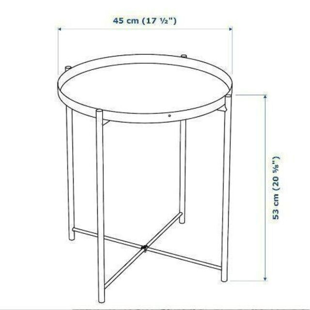 IKEA(イケア)のイケア　ＩＥＡ　トレイテーブル　GLADOM グラドム　【新品・未開封】 インテリア/住まい/日用品の机/テーブル(コーヒーテーブル/サイドテーブル)の商品写真