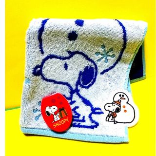 スヌーピー(SNOOPY)の新品　スヌーピー　ハンカチタオル　おまけ不織布マスク(タオル)