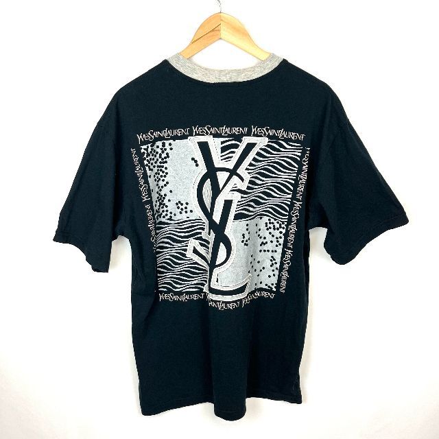 未使用品SA激レア　美品　YVES SAINT LAURENT 両面　YSLロゴ　Tシャツ