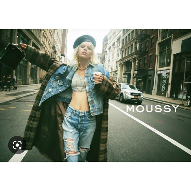 moussy チェック　トンプソンロングコート