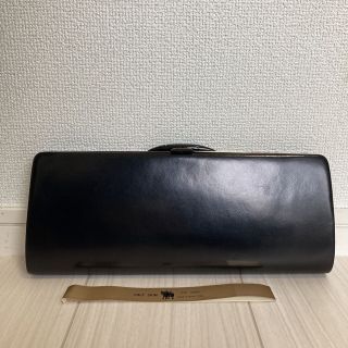 美品 本革 牛革 カーフスキン メンズ レディース 和装バッグ クラッチバッグ(クラッチバッグ)