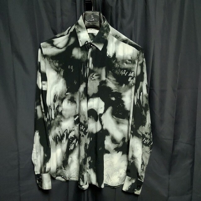 SAINT LAURENT PARIS 18SS タイダイシルクシャツ 定番から海外のセール