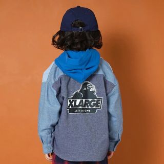 エクストララージ(XLARGE)のXLARGE KIDS キリカエ長袖シャツ 90(Tシャツ/カットソー)