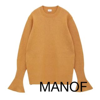 クラネ(CLANE)のMANOF FLARE CUFF KNIT TOPS(ニット/セーター)