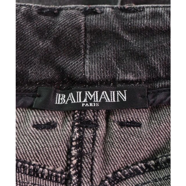 BALMAIN(バルマン)のBALMAIN バルマン デニムパンツ 38(S位) グレー(デニム) 【古着】【中古】 レディースのパンツ(デニム/ジーンズ)の商品写真