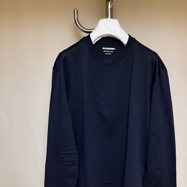 Jil Sander(ジルサンダー)の新品 M JIL SANDER 22aw パックTシャツ 紺 長袖 3871 メンズのトップス(Tシャツ/カットソー(七分/長袖))の商品写真