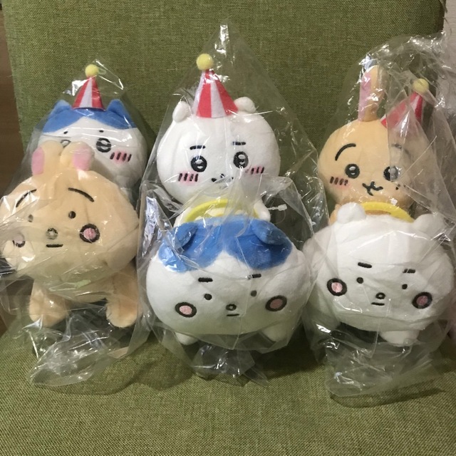 ちいかわらんど ぴーぽぽぬいぐるみ 3点セット ちいかわ ハチワレ