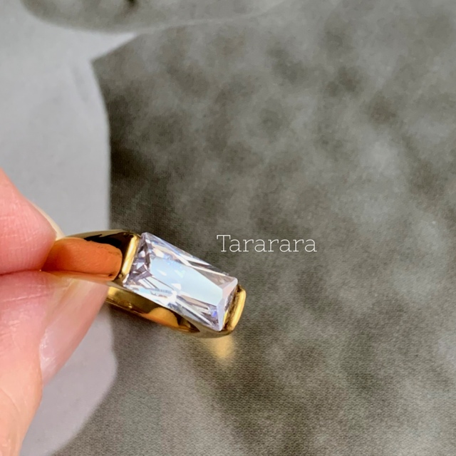 まるる 様♡  ●stainless Square onegrain リング● レディースのアクセサリー(リング(指輪))の商品写真