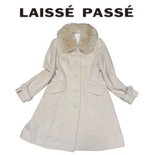 LAISSE PASSE  アンゴラ混　ラビットファー　コート 38　Aライン