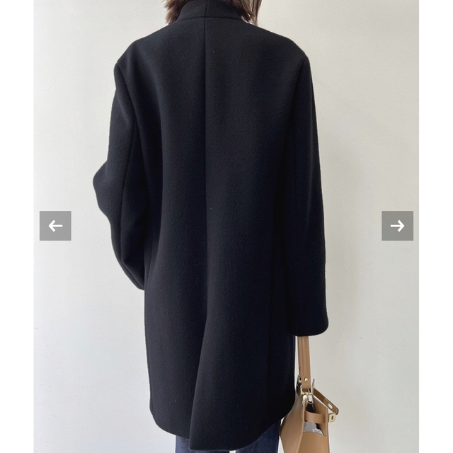 L'Appartement DEUXIEME CLASSE(アパルトモンドゥーズィエムクラス)のL'Appartement No Collar Chester Coat レディースのジャケット/アウター(チェスターコート)の商品写真