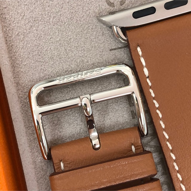 アップルウォッチ 専用 レザーストラップ Apple Watch ゴールド