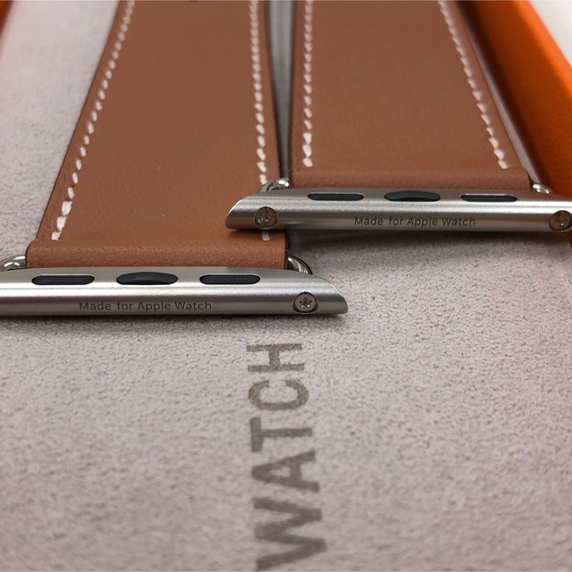 アップルウォッチ 専用 レザーストラップ Apple Watch ゴールド