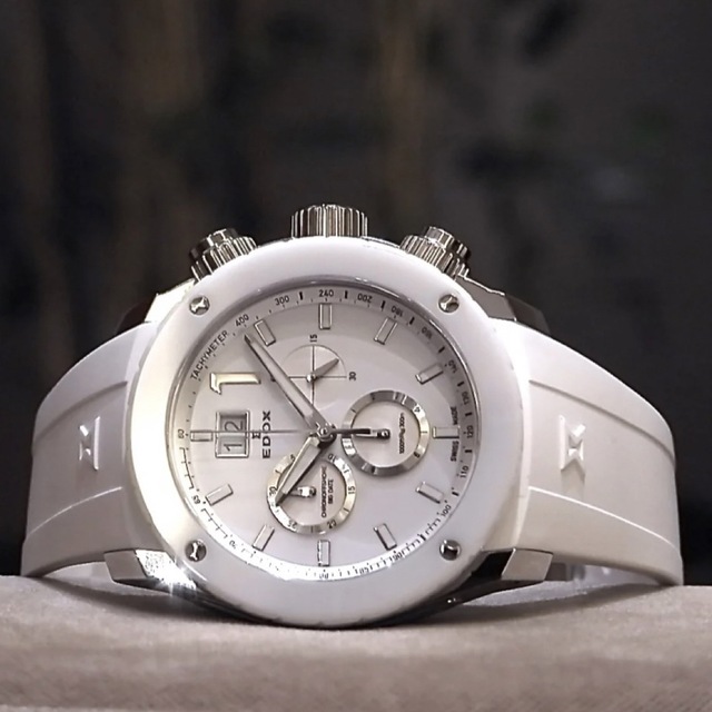 新しいブランド EDOX - クロノグラフ10020-3B-BN2中古 エドックスEDOXクロノオフショア1 腕時計(アナログ)