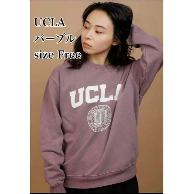 UCLA - 【大人気】UCLA カレッジロゴ スウェット くすみカラー パープル ピンクの通販 by Mama's shop｜ユーシーエル
