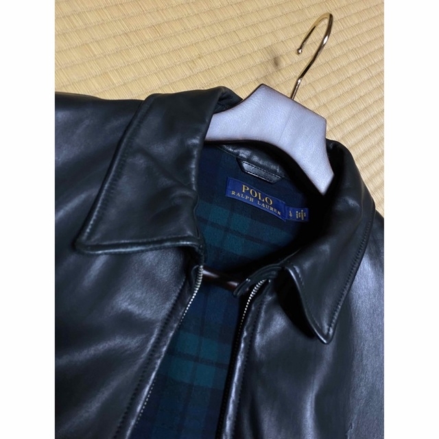 POLO RALPH LAUREN(ポロラルフローレン)のsheva様専用★ラルフローレン レザージャケット　黒 L メンズのジャケット/アウター(レザージャケット)の商品写真