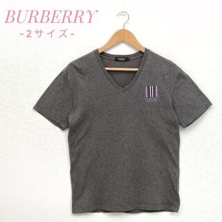 バーバリーブラックレーベル(BURBERRY BLACK LABEL)の✨美品✨バーバリー BLACKLABEL　Tシャツ　グレー　2サイズ(Tシャツ/カットソー(半袖/袖なし))