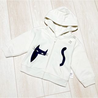 ベビーギャップ(babyGAP)のベビーギャップ★新品 猫柄 耳付き パーカー ジャケット 上着(ジャケット/上着)