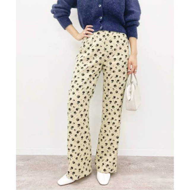 EDIT.FOR LULU - vintage flower pants (white)(限定値下げ)