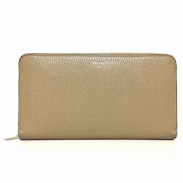 WEB限定カラー セリーヌ 長財布 - ベージュ レザー - www