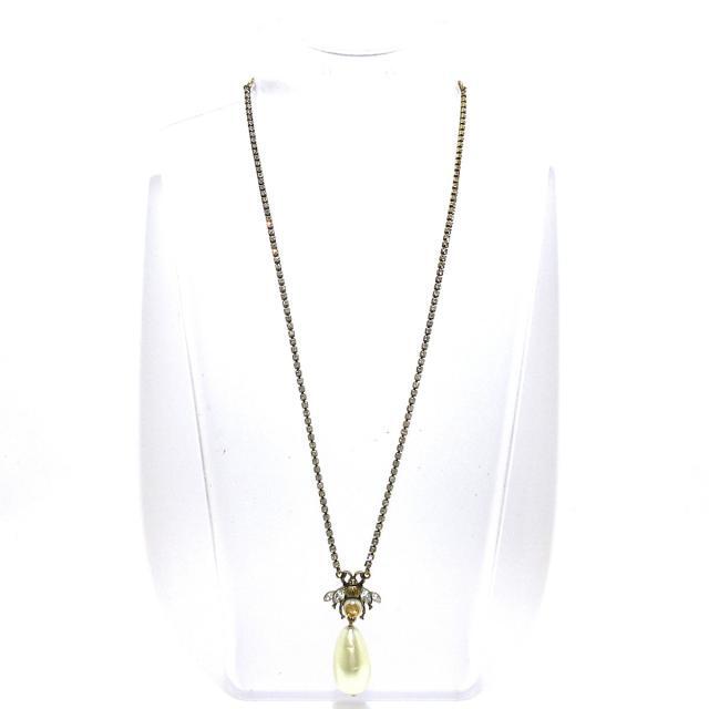 GUCCI - GUCCI(グッチ) ネックレス美品 パール/蜂の通販 by GUCCI - GUCCI(グッチ) ネックレス美品 パール/蜂の通販 by