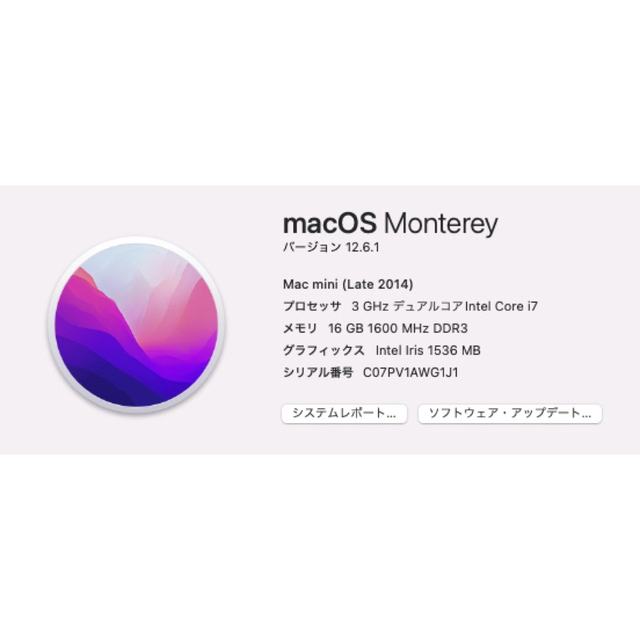 Apple(アップル)のMac mini Late2014 A1347 SSD1TB爆速 スマホ/家電/カメラのPC/タブレット(デスクトップ型PC)の商品写真