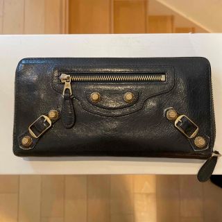 バレンシアガ(Balenciaga)のバレンシアガ長財布　ダークグレイ(財布)