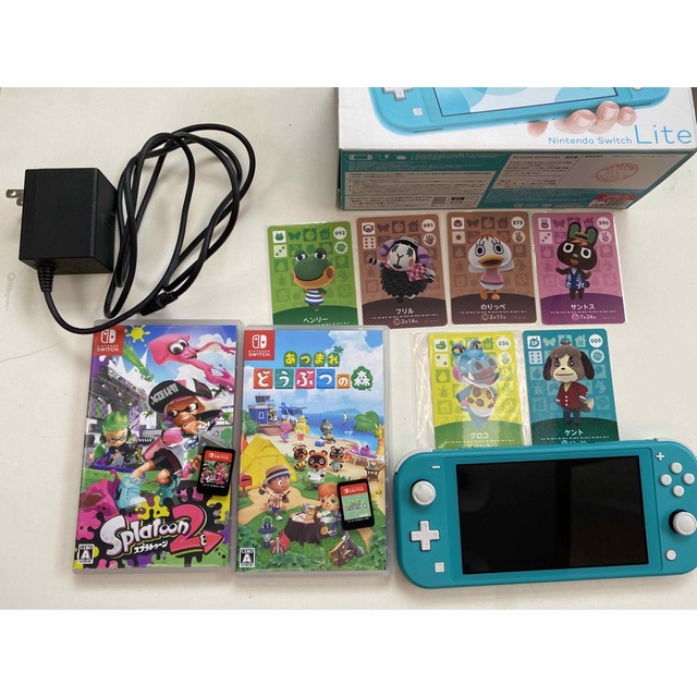 Nintendo Switch(ニンテンドースイッチ)のNintendo Switch  Lite ターコイズとその他 エンタメ/ホビーのゲームソフト/ゲーム機本体(家庭用ゲーム機本体)の商品写真