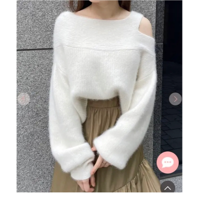 COCO DEAL ラクーンオフショルショートニット 1