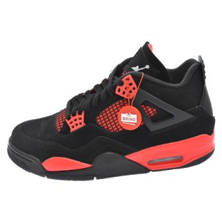 ナイキ(NIKE)のNIKE ナイキ AIR JORDAN4 RETRO Red Thunder エアジョーダン4 ハイカットスニーカー レッド サンダー ブラック CT8527-016 US9(スニーカー)