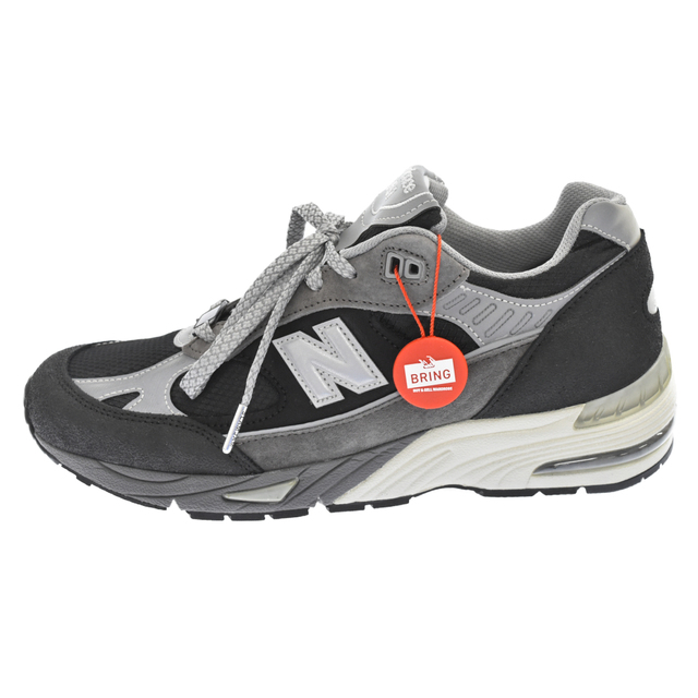 310センチワイズNew Balance ニューバランス ×SLAM JAM M991SJM スラムジャム スエード ローカットスニーカー ブラック US9.5