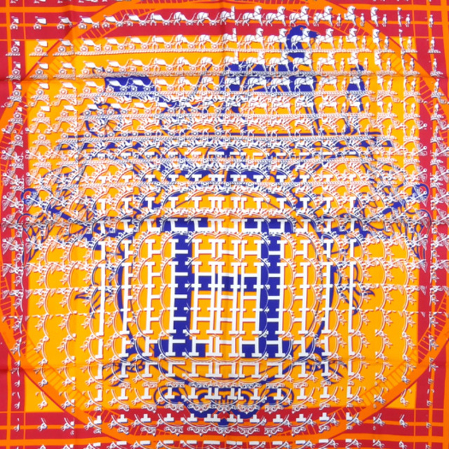 HERMES - エルメス カレ90 スカーフ 24 FAUBOURG SECONDE GINZA HERMES - エルメス カレ90 スカーフ 24 FAUBOURG SECONDE GINZA