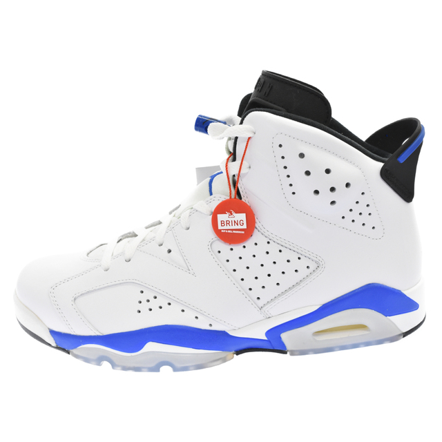 NIKE ナイキ AIR JORDAN6 RETRO エアジョーダン6 レトロ ハイカット スニーカー スポーツ ホワイト/ブルー US10.5 384664-107