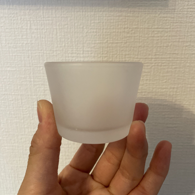 MUJI (無印良品)(ムジルシリョウヒン)の【無印良品】【1/24まで販売】アロマキャンドルホルダー ハンドメイドのインテリア/家具(アロマ/キャンドル)の商品写真