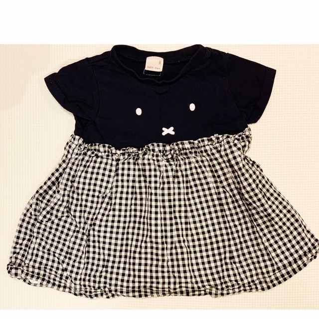 petit main(プティマイン)のpetit main 【miffy】ドッキングワンピース　size80 キッズ/ベビー/マタニティのベビー服(~85cm)(ワンピース)の商品写真