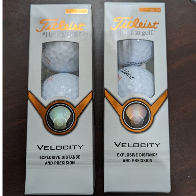新品未使用品タイトリスト VELOCITY ゴルフボール２箱セット スポーツ/アウトドアのゴルフ(その他)の商品写真