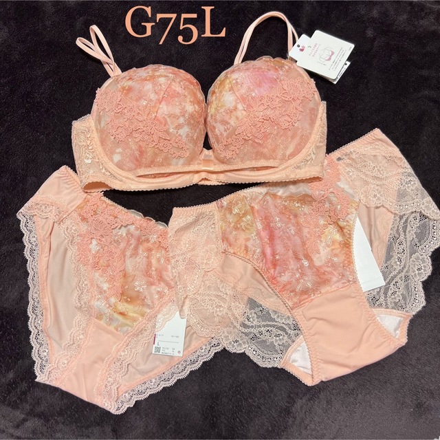 新品】wacoal パルファージュ32 リボンブラ ショーツ2枚G75L OR - www