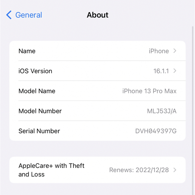 Apple(アップル)のiPhone 13 Pro Max/128GB スマホ/家電/カメラのスマートフォン/携帯電話(スマートフォン本体)の商品写真