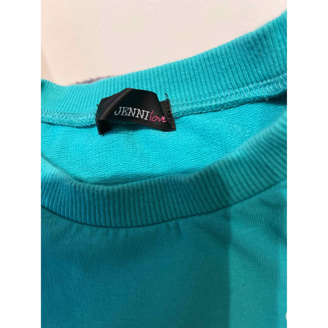 JENNI(ジェニィ)のジェニィラブ　トレーナー　140 グリーン キッズ/ベビー/マタニティのキッズ服女の子用(90cm~)(Tシャツ/カットソー)の商品写真