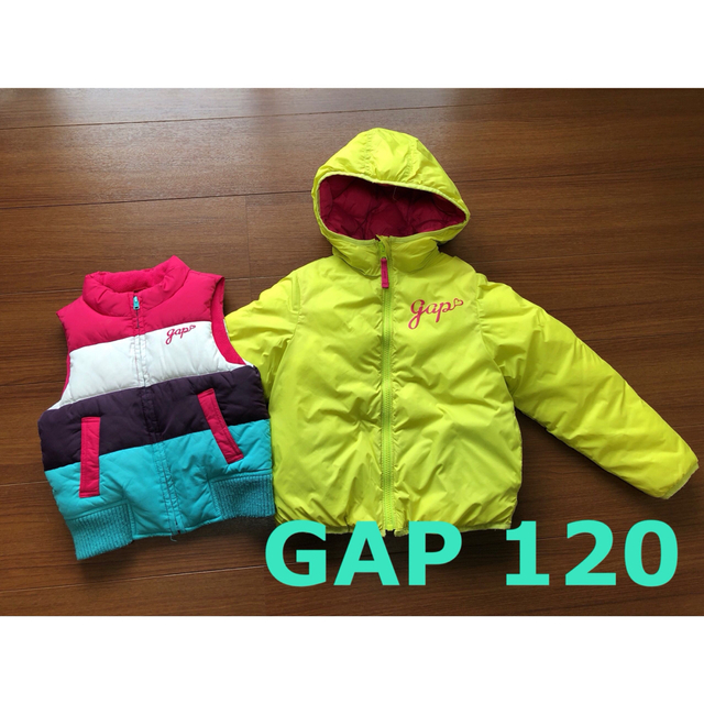 GAP Kids(ギャップキッズ)のGAP GAPkids 120  ダウン　ジャンパー　120女の子 キッズ/ベビー/マタニティのキッズ服女の子用(90cm~)(ジャケット/上着)の商品写真