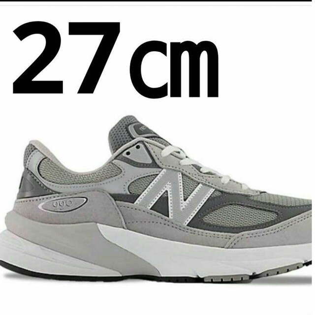 新品US9 27cm New Balance 990V6 ニューバランス グレー