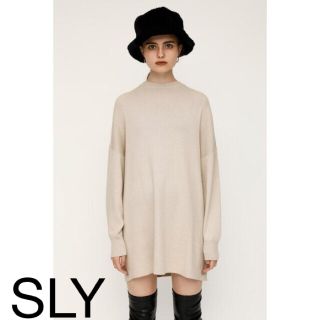 スライ(SLY)の【試着のみ】SLY スライ OVER SIZE HG ワンピース オーバーサイズ(ミニワンピース)